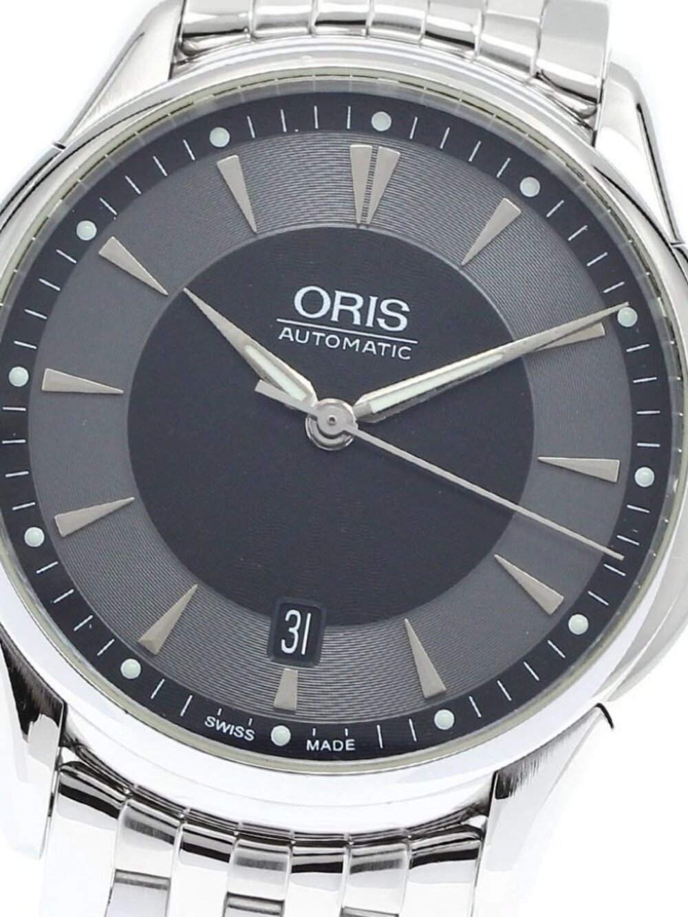 ORIS Artelier 7591 Date Black Grey Dial Automatic Men's Watch_907581